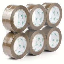 6 Rolls Heavy Duty Brown Packing Tape 1.88" x 110 Yards Shipping Moving 2 Mil