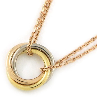 Cartier Halskette Trinity B7218200 Doppelkette Kreis rund 750 Tri-Color Gold