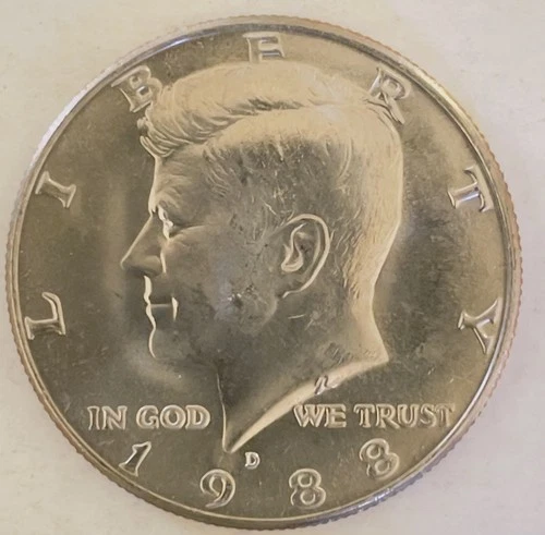 1988 Kennedy 50c - BU, Very Nice Coin
