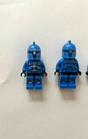 LEGO Star Wars Senate Commando Minifigures Lot of 5 Good Condition Incomplete