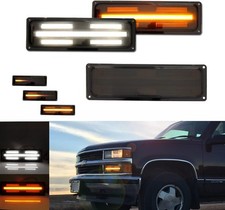 For 1988-1998 Gmc Chevy Ck Suburban Smoked Lens Turn Signal Lights