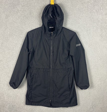 Columbia Jacket Womens Small Black Hooded Windbreaker Lightweight Outdoors