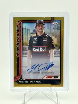 2025 Topps Chrome Formula 1 - Autographs Max Verstappen #CAC-VER Gold Refractor