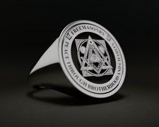 Masonic Freemasons Ring Square