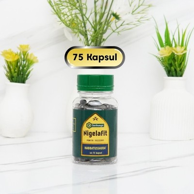 IDSPICES Nigelafit Habbatussauda Black Seed 75 Capsules Grade A+ Pure Herbal