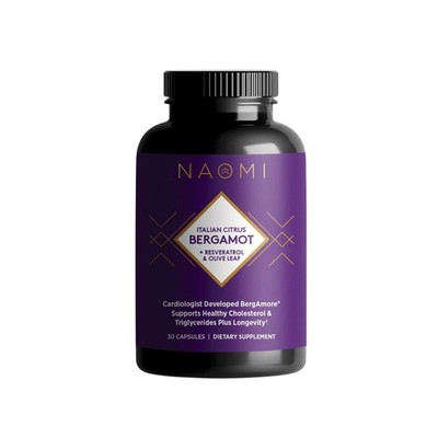Citrus Bergamot 500mg + Resveratrol for Cholesterol & Cellular Health, 30 Days