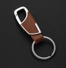 New Fashion Car Keychain Men and Ladies Leather Waist Hanging Key Chain Metal Ke