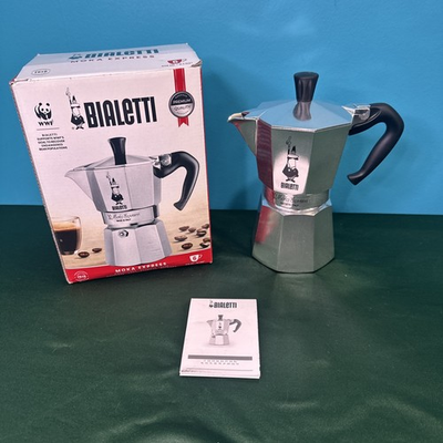#ad Bialetti Moka Express 6 Cup Stovetop Coffee Espresso Maker 275 06 Made In Italy $34.74