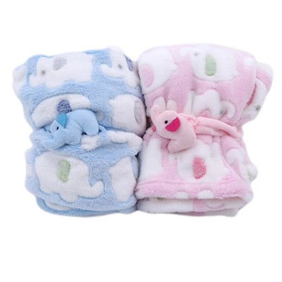 Baby Decke altes Designs Tiermuster Baumwolle Polyester Kind warm