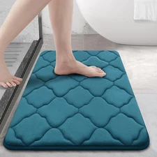 OLANLY Memory Foam Bath Mat Rug 24x16, Ultra Soft and Absorbent Bathroom Rugs...