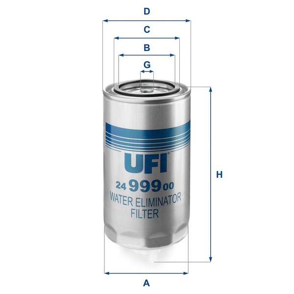 UFI Kraftstofffilter 24.999.00 Filtereinsatz FüR Eurocargo Eurotrakker Iveco MP-image