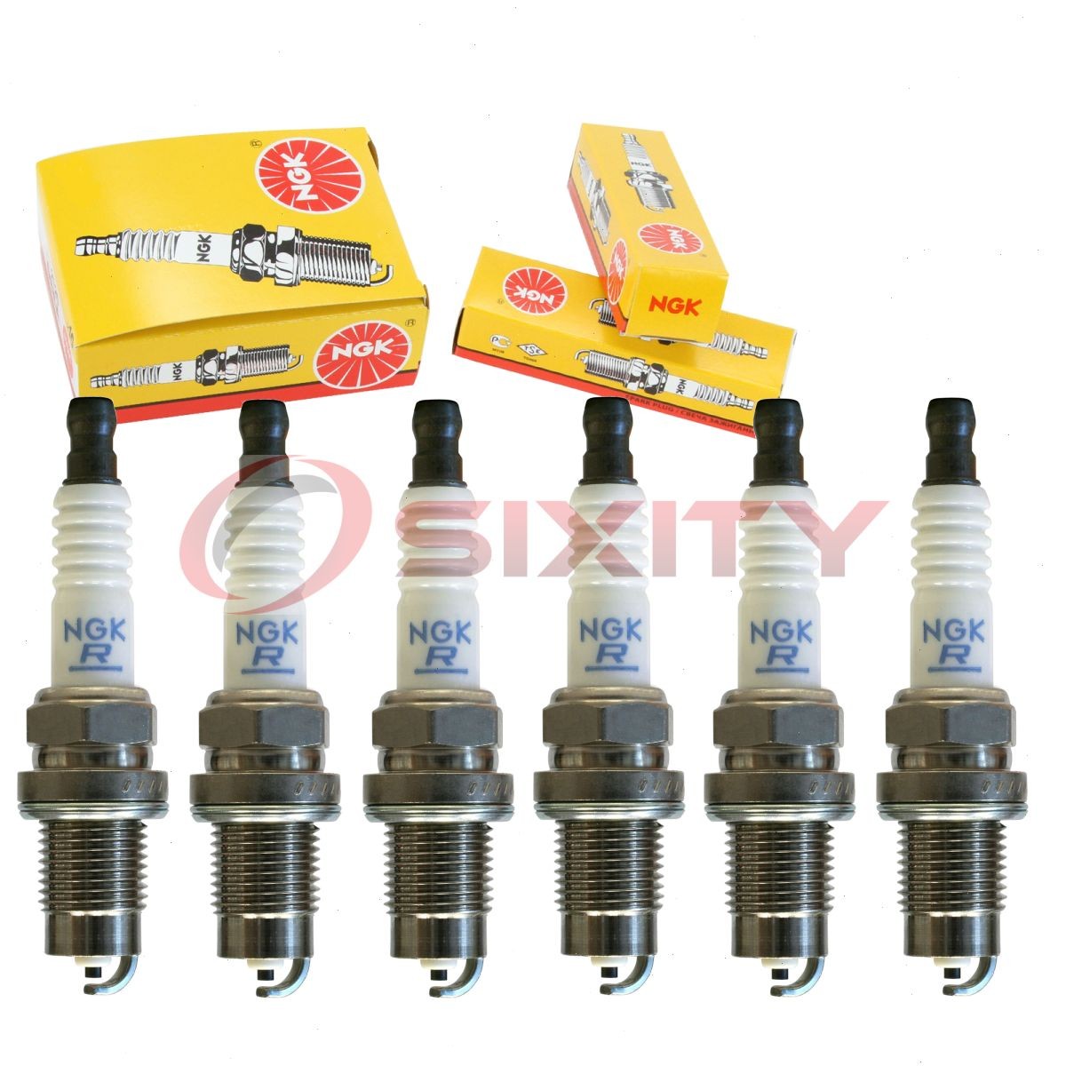 6 pc NGK 1598 FR2B-D Standard Spark Plugs for 22401-FU42A 22401-FU412 so