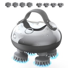 Scalp Massager Rechargeable Head Stress Relax, Silver