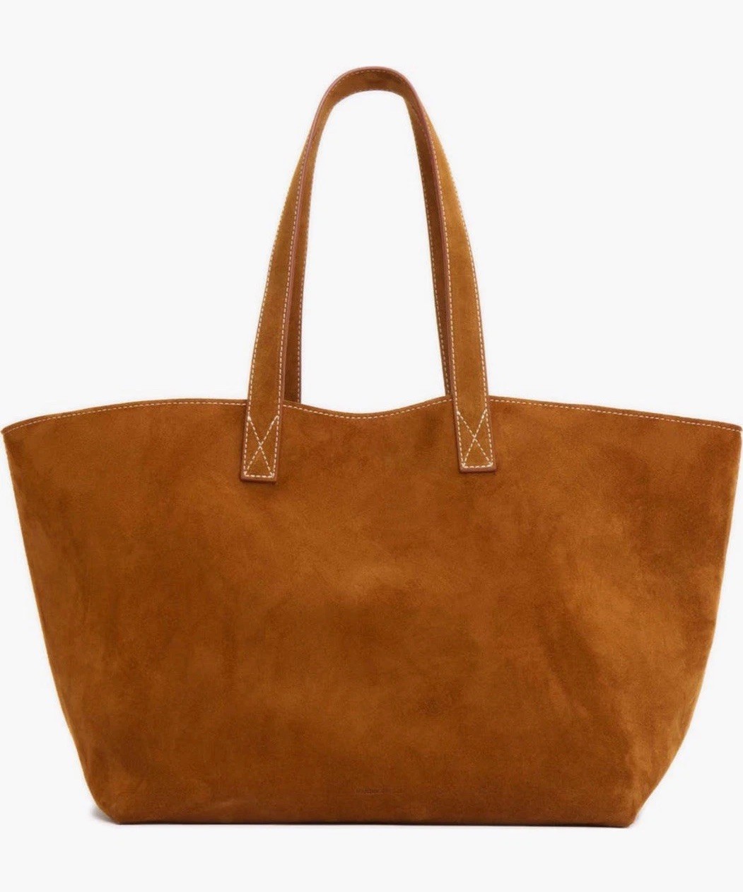 Mansur Gavriel Suede Carryall Maxi Tote Bag NWT Saddle