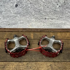 SE Bikes Bear Trap BMX Pedals Red Alloy Bike Pair Reflectors 410g Platform