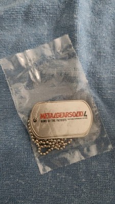 Metal Gear Solid 4 Guns of the Patriots Official Promotional Dog Tags New Sealed
