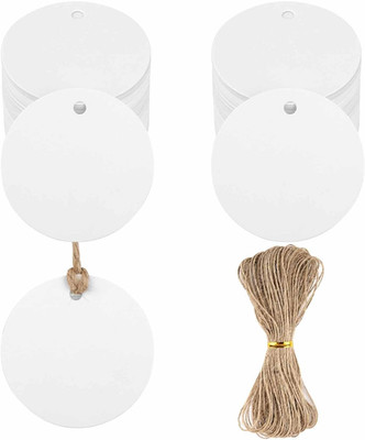 Geschenkanhänger Kraftpapier Etiketten, 200 Stück Kraftpapier Anhänger Papier, R