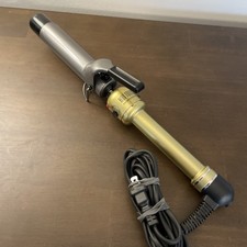 Hot Tools Professional HTO06 Salon Curling Iron 1 1/2 Ceramic Silver Gold