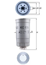 Mahle KC 179 fuel filter for Fiat, Kia
