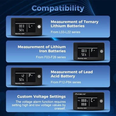 DIRECT CURRENT Battery Capacity Meter For Electric Automobiles 8 100V Water Easy