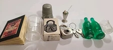 Miniature Coca Cola Sears Roebuck Zeus Padlock Thimble Pyrex Kmax Sundae Germany