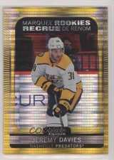 2021-22 O-Pee-Chee Platinum Marquee Rookies Seismic Gold 25/50 Jeremy Davies 0c3