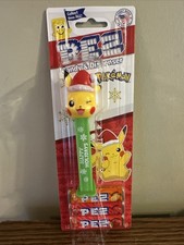 PEZ Pokemon Pikachu Christmas Holiday Dispenser w/ Candy New Sealed