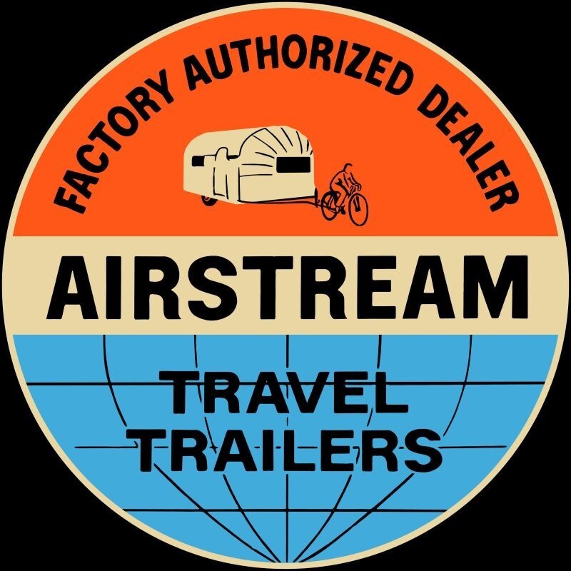 Airstream Travel Trailers Dealer Sign 40" Dia. Round USA Steel 17 Lbs