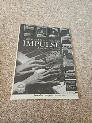 TBOOK61 ZEITSCHRIFTENWERBUNG 11X8'' IMPULSE - DIE NEUE WELLE IM JAZZ 