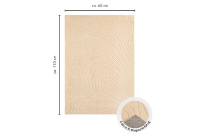 andiamo Kurzflorteppich Dale Hoch-Tief-Effekt Wohnzimmer Schlafzimmer 60x110cm