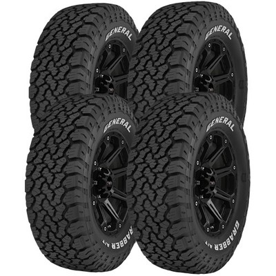 (QTY 4) 27x8.50R14LT General Grabber A/TX 95Q Load Range C White Letter Tires