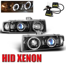 95-04 Astro Van Safari Halo Projector Headlighthid Blk