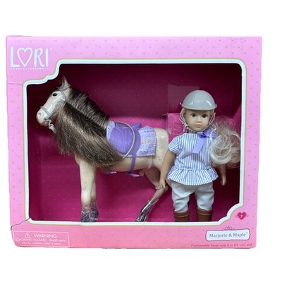 New Lori Doll Marjorie & Maple Horse For 6  Dolls Toy Set Fashionable Playset