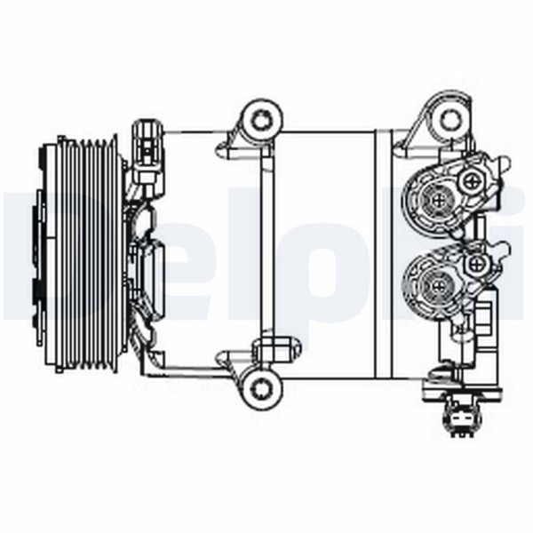 Delphi Klimakompressor VS16 Passend FüR Ford Kuga Tourneo Transit | CS20553-image