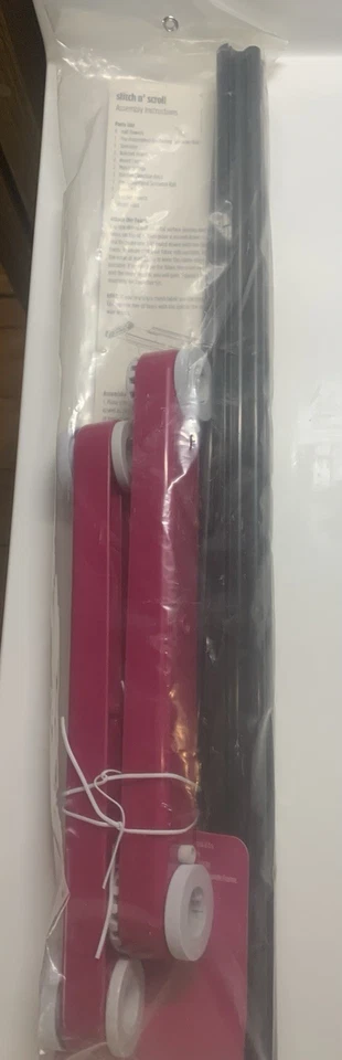 F.A. Edmunds Stitch n' Scroll Needlework Frame 9" x 18" Split Dowel Ratchet - Image 3 of 4