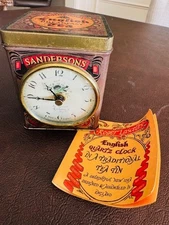 Vintage Sandersons English Breakfast Tea Clock by Roger Lascelles England Tested