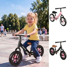 11.2" Balance Bike with Lighting Wheels, Toddler Bike for 2-5 Years