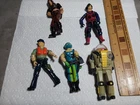 FIVE 1984 G.I. JOE FIGURES - COPPERHEAD, SCRAP IRON, ZARTAN & DEEP SIX - 3 3/4