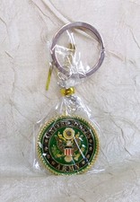 United States Army Metal Key Ring Military Keychain New in Plastic