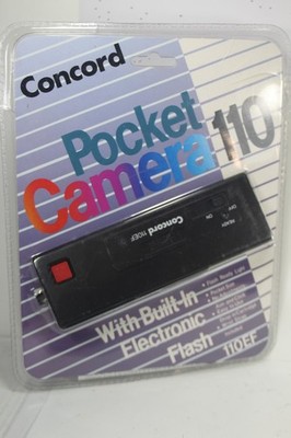 1yrWarranty RARE New sealed package! Concord Pocket 110 Camera 110 Film + flash