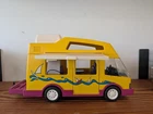 PLAYMOBIL 3945 - Vintage 1997 Camper RV Incomplete Toy With Bikes