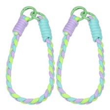 Woven Phone Wrist Strap, 2 Pcs Nylon Cell Phone Bracelet Purple/Blue/Orange 