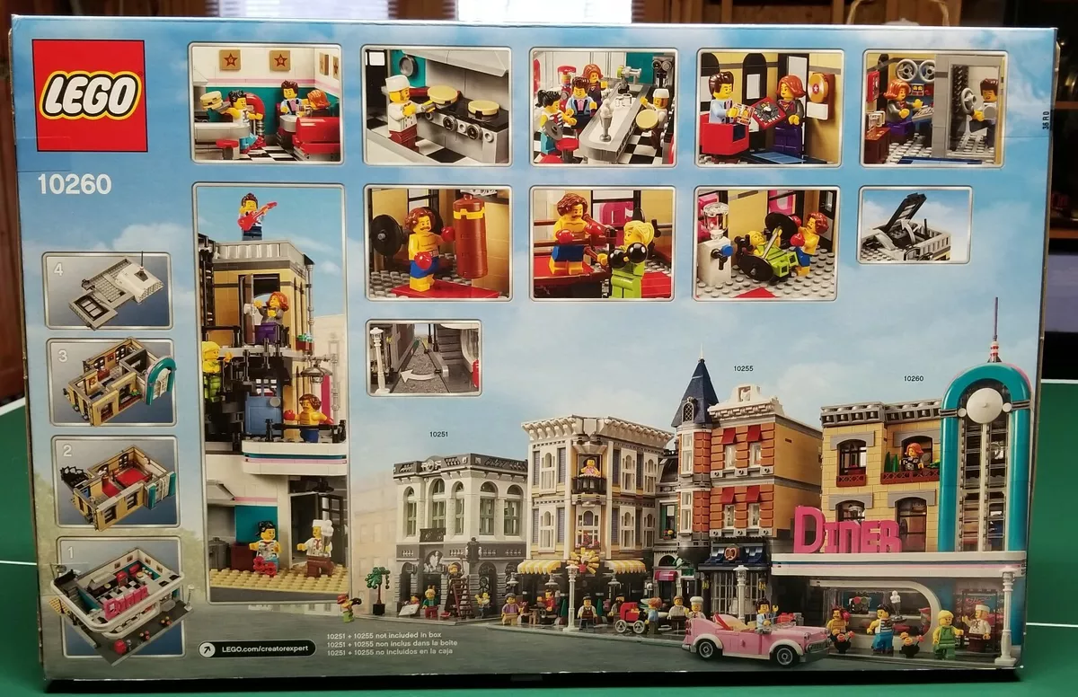 LEGO 10260 Downtown Diner Retired Creator Expert Modular Building New  Sealed 5702016111842