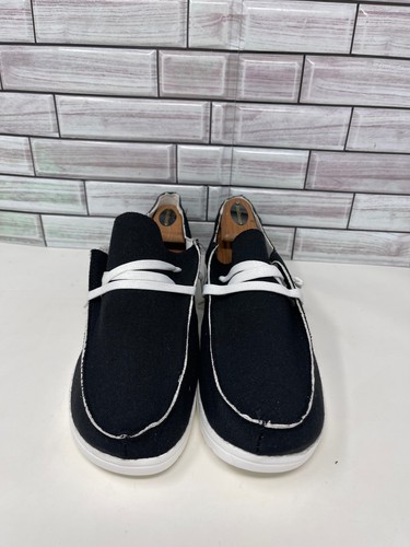 Men's Black Comfort Slip On Shoes Size 