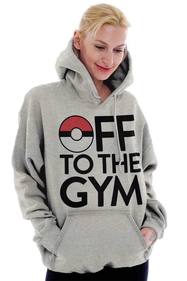 Смешной от тренажерного зала GO тренер тренировки шутки толстовка с капюшоном толстовка мужчин женщин - Изображение 3 из 4