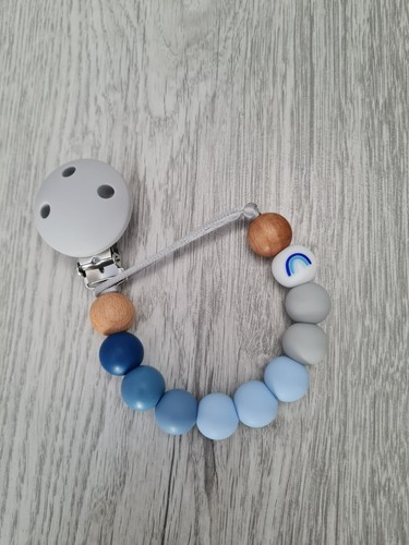 Silicone baby dummy clip soother holder pacifier chain dummy strap - Picture 29 of 41
