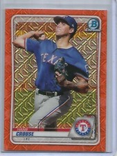 Hans Crouse 2020 Bowman Chrome Mega Box Orange Mojo Refractor #16/25