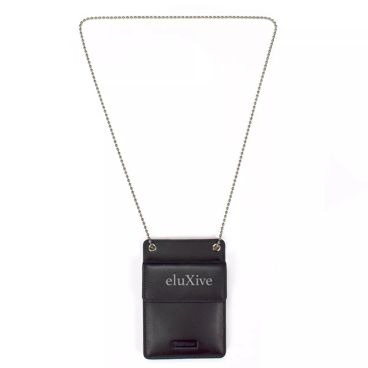 Leather id holder supreme top