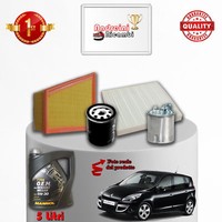 Inspektionskit Filter Und ÖL Renault Scenic III 1.5 DCI 78KW 106CV Von 2011->