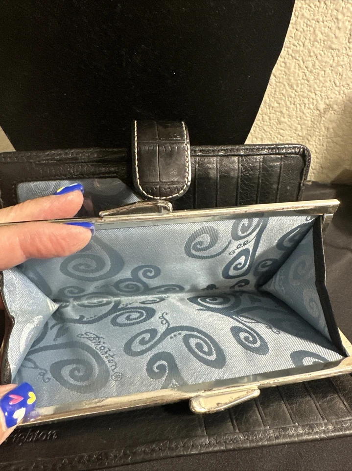 Brighton Black Detailed Hardware Envelope Wallet - Image 4 of 4